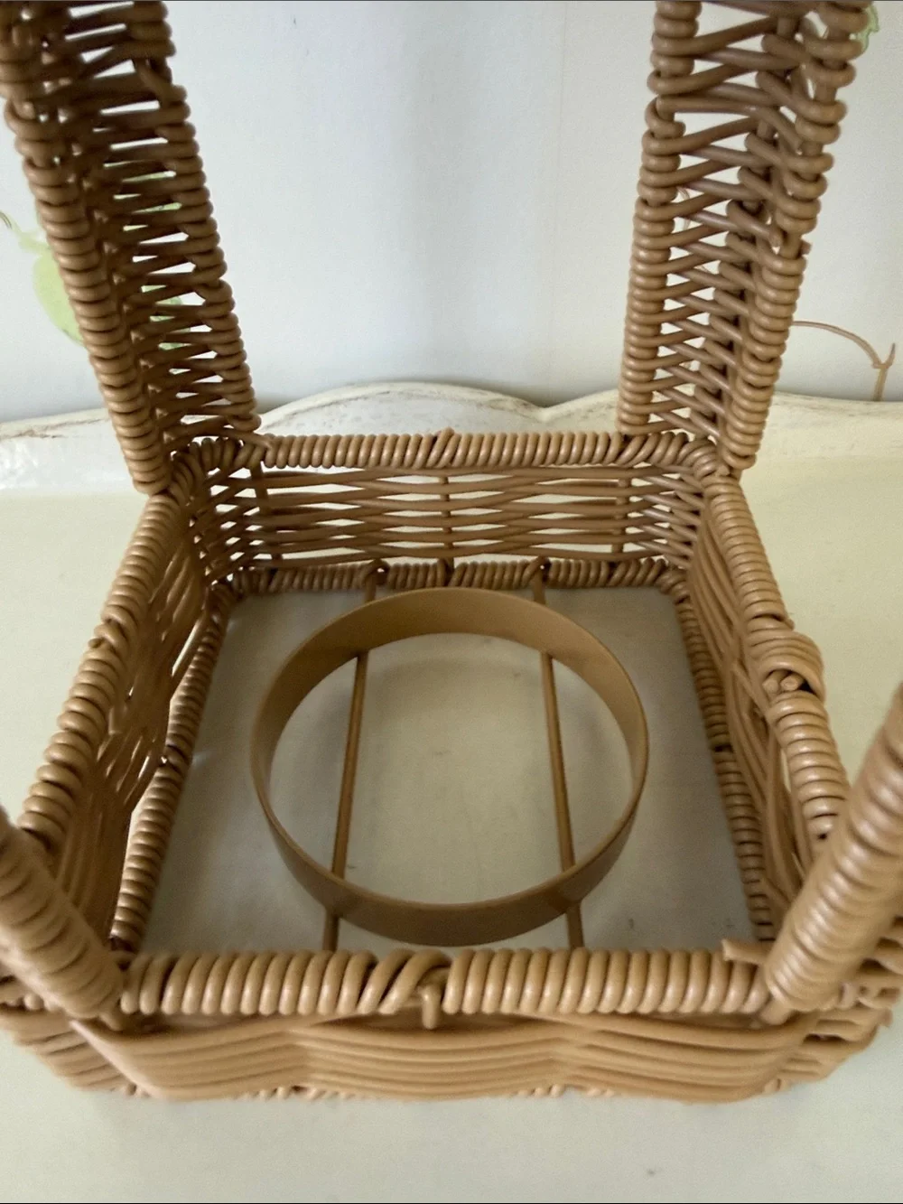 My Texas House Rattan Wicker Lantern - 12”